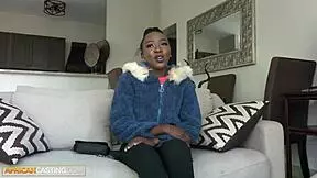 real amateur ebony with petite tits gets pounded by big cock 😍