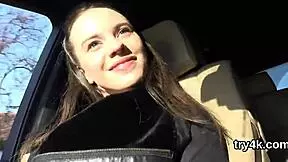 Sensual teen blows penis in pov and gets twat shagged