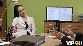 vip4k agent approves brunette nympho for hot sex action