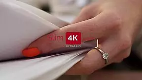 Russian employee Stefany Kyler interacts with her boss in the office