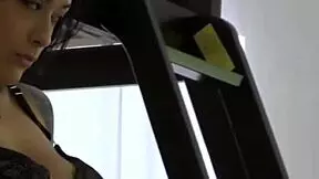 Tattooed babe banged sideways on the floor?