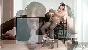 this incredibly hot teen misha cross just can't stop sucking that big fat veiny dick, deepthroating and swallowing cum.