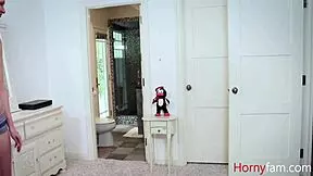 Sophia Wilde catches her stepdad on hidden cam in a horny fantasy.