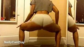 jiggling my bubble butt in slow motion made me feel excited