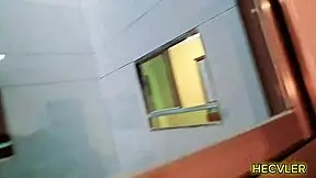 Latina teen models for friend and gets hot in hotel 😏