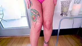 Ivy Brooks gives POV blowjob to huge cock, swallows massive cum load