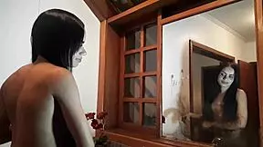 alice lemes prepares for scene for hardbrazil by binho ted