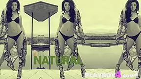 model elle georgia shows off stunning body after steamy striptease.