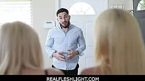 Realfleshlight - Freeuse Blonde Teen Step Sisters Family Threesome With Husband - Nikki Sweet Sabrina Snow
