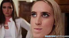 Hairy Lesbo Teen SQUIRTING Hard While PUSSYLICKED by Partner