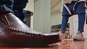 I spied on sexy babe in lingerie getting cumshot in hidden cam at work nataly delpech