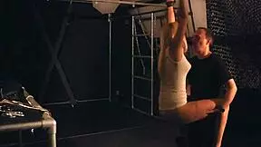 Discipline with Merciless Spanking for Young Bound Slave Fucked Hard 😈