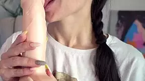 Blowjob With Saliva On Cock