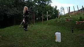 Goth Mistress teaches transgender stallion