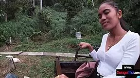 Elephant Ride In Thailand With Amateur Teen Couple Having Sex After