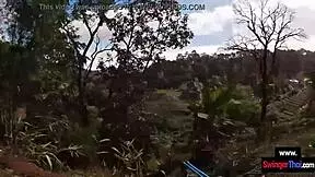 Elephant Ride In Thailand With Amateur Teen Couple Having Sex After