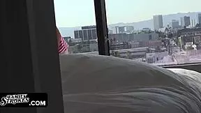 Horny brunette Hollie Mack gets banged by big cock