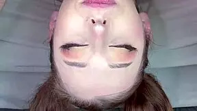 Beautiful European Teen With Pigtails Getting Facefucked Balls Deep Throatpie Cumshot.