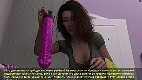 Young American girl enjoys sex toys