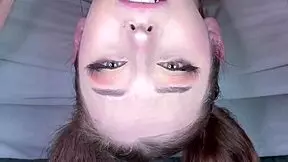 Beautiful European Teen With Pigtails Getting Facefucked Balls Deep Throatpie Cumshot.