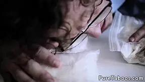 yo, this petite teen got wild in a filthy foursome