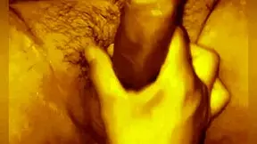 wife masturbates husband's cock outdoors