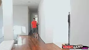 Two Busty Women Sharing On Hard Man Meat!