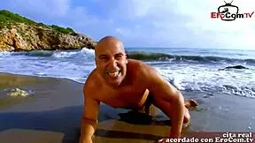 cute spanish blonde teen 18+ fuck at the beach outdoor