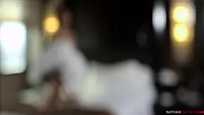 Newly weds Simone Sonay and Asian teen 18+ Angelina Chung bang hard. They do it right in front of Jon Jon’s eyes!