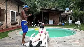 Teen enjoys solo playtime with toy