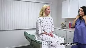 i grab tits with the nurse and doc then share pussy