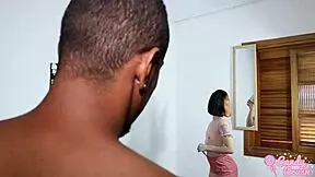 Brazilian babe gags on deepthroat with black cock friend. Made me vomit and cum on face.