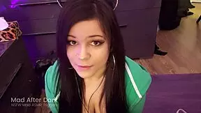 asmr blowjob - teen 18+ girlfriend sucks your cock pov - first time