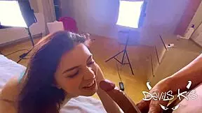 Yo, check Emily Mayers in her first exclusive home scene!