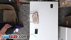 petite hottie taking care of stiff dick