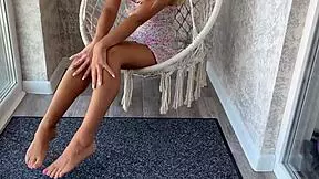 Outdoor masturbation and partner interacial sex with a big black cock – hot young blonde