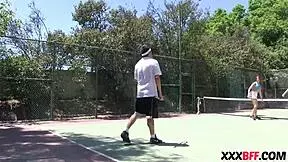 I can’t resist my tennis slut friends at summer camp