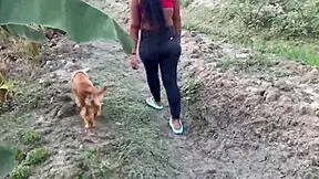 peasant girl looking for flowers gets fucked in the forest by caretaker.