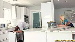 does tiffany watson swallow the rod deep throat?