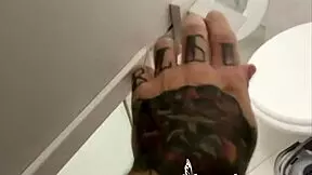 Hardcore at home with blonde riding big cock in bathroom webcam bent over skinny horny sex.