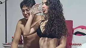 Voyeuristic View of Barbara Alves with CoupleLuna