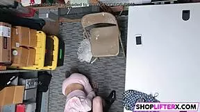 Shoplifter Caught Chewing On Burglar's Monster Cock In Office Hardcore Scene