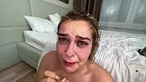 amateur teen with big ass getting blowjob