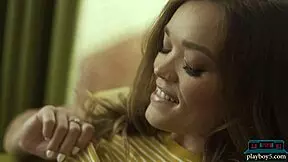 perfect ass petite 18+ pornstar katie kush gives a hot striptease for playboy 😍