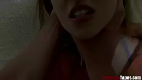 Teen felon is punished by correctional officer in garage