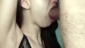 damn, teen gets mouth drilled till cum covers face