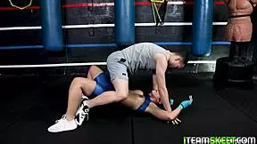 Fit brunette teen 18+ licks pussy fingering big ass