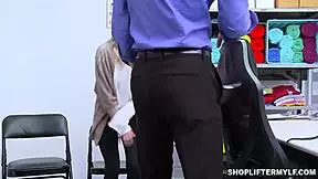 Man, shoplyfter teen 18+ Natalie Knights gets rescued by Kylie Kingston, but the humiliation is unreal! 😳