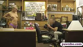 tight petite blonde gets pounded by pawn keeper on hidden cam