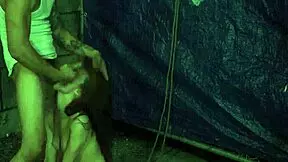 Bondage extreme fisting with Anya Olsen in rough outdoor public action